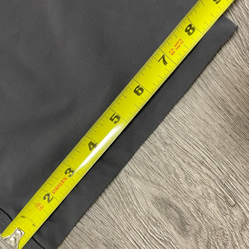 North Face Pants Mens 34 Gray Hiking Belted Straight Leg Nylon Stretch Tech